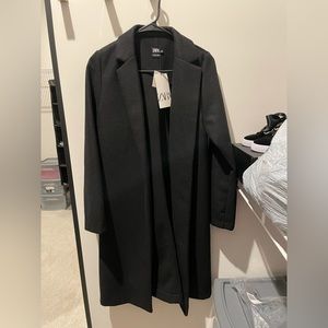 Zara Black Lapel Coat